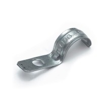 Скоба металлическая однолапковая усиленная противопожарная СМОУ d16-17 мм отв. d 6,5 мм (100шт/1600шт уп/кор)  PR13.02424  Промрукав