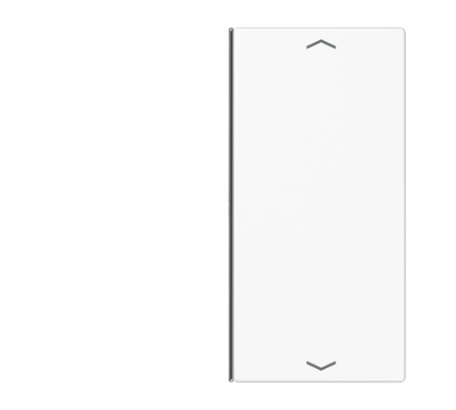 Клавиша для сенсорного модуля KNX, двойная, белая  LS402TSAPWW  Jung