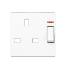 розетка British standart, c выключателем, защита от детей A3171KOWW Jung
