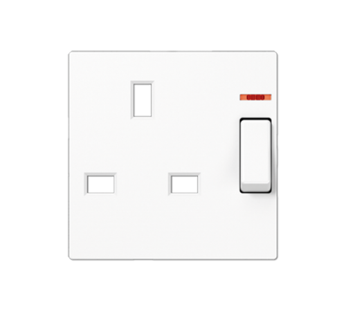 розетка British standart, c выключателем, защита от детей A3171KOWW Jung