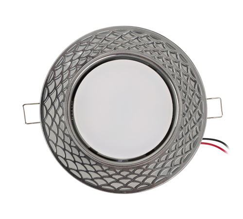 Светильник точечный встраиваемый под лампу PGX53d MN21-Chrome с подсветкой  .5020115  Jazzway