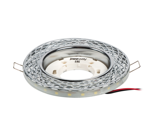 Светильник точечный встраиваемый под лампу PGX53d MN21-Chrome с подсветкой  .5020115  Jazzway