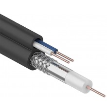 Каб. коакc. RG59 75Ом FPE каб. пит. 2х0,75мм2 PVC  CC3-R5F2-139-300-G  GENERICA