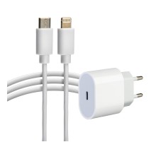 Сетевое зарядное устройство USB-C, 20Вт в комплекте с кабелем USB-C - Lightning  16-0234-4  REXANT