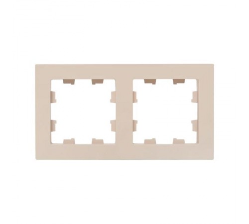 2 - местная рамка, кремовая, пластик Эпика  UP1-FPI-02 EKF