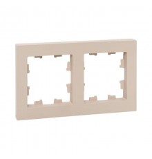 2 - местная рамка, кремовая, пластик Эпика  UP1-FPI-02 EKF