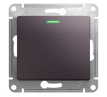 Glossa Сиреневый туман Выключатель 1-клавишный с подсветкой, сх.1а, 10AX  GSL001413  SE