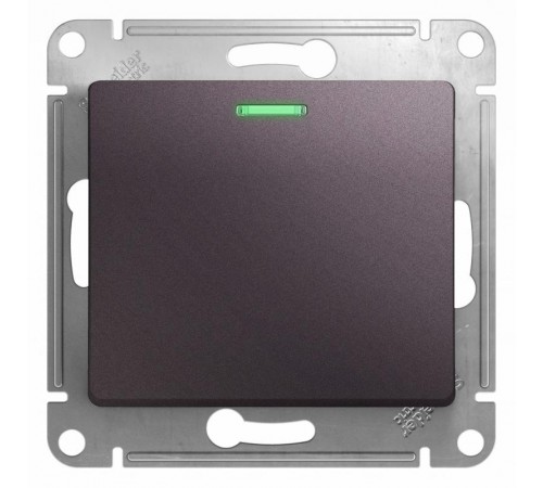 Glossa Сиреневый туман Выключатель 1-клавишный с подсветкой, сх.1а, 10AX  GSL001413  SE