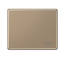 Клавиша для выключателя с символом "освещение"; золотая бронза  SL590LGB  Jung