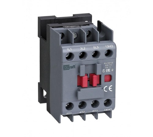 Контактор 6А 380В/400В АС3 АС4 1НО КМ-102  22063DEK  DEKraft