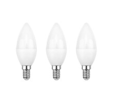 Лампа светодиодная Свеча CN 7.5 Вт E14 713 Лм 4000 K нейтральный свет (3 шт./уп.)  604-018-3  Rexant