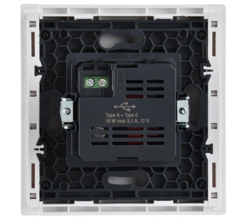 FORTE&PIANO Розетка USB A+C 18Вт FP251 белый  FP-U22-018-K01  IEK