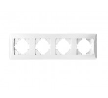 Рамка 4 поста (белый) серия BW  201204  SPL