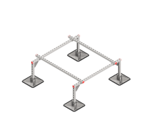 Опорная конструкция для установки оборудования TECHNORAPTOR STEELFOOT 1200х1200  KM-TR-STF-SSEI-1200-1200  КМ - профиль