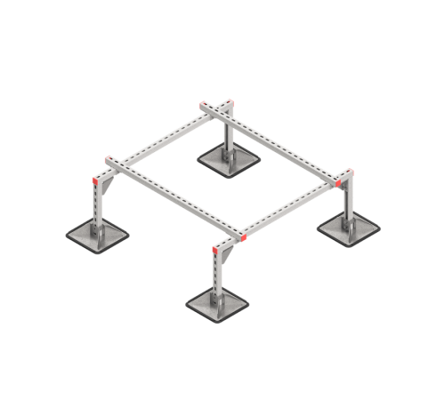Опорная конструкция для установки оборудования TECHNORAPTOR STEELFOOT 1200х1200  KM-TR-STF-SSEI-1200-1200  КМ - профиль