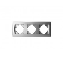 Рамка 3 поста (серебристый) серия BW  201233  SPL