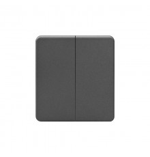 Выключатель ROUND 2 кл 10А с/у титан  KR-78-0706-2  Kranz