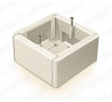 Коробка установочная универсальная для о/п 88х88х44 IP20, цвет-БЕЛЫЙ  GE40231-01  GREENEL