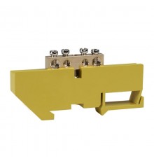 Шина нулевая с изолятором OptiKit  BB-D-PE-DIN-4-6х9 желтый  277853  КЭАЗ