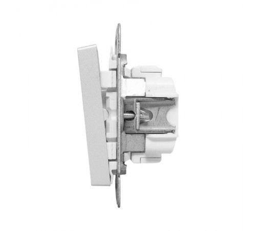 Механизм выключателя, двухклавишный, проходной, алюминий Эпика EKF  UP1-SWA-21  EKF