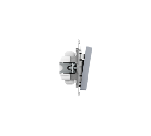 Механизм выключателя, двухклавишный, проходной, алюминий Эпика EKF  UP1-SWA-21  EKF