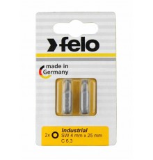 Бита шестигранная 4 мм, 2 шт в блистере  02440036  Felo