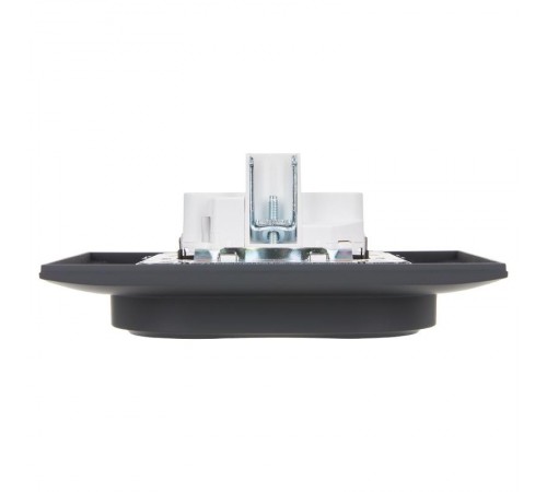 SKANDY Розетка 2-местная с з/к без з/ш 16А сб. SK-R08G графит  SK-R21-16-K53-F  IEK