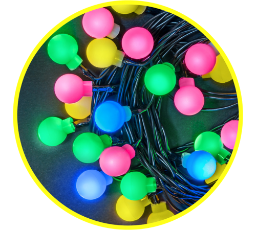 Гирлянда световая  NGF-B01-48RGBWW-8-5.3m-230-C8-BL-IP20  61834  Navigator