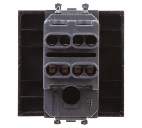 Инвертор (промежуточный переключатель) "Черный квадрат", "Avanti", 16A, 2 мод.  4402122  DKC