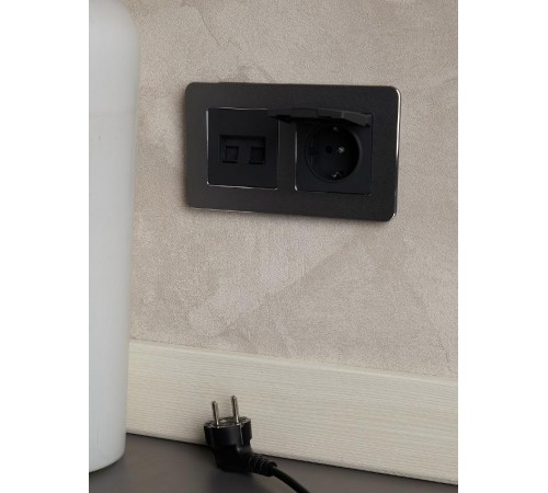 BRITE Рамка 2-ая РУ-2-1-Бр металл титан RE  BR-M22-M-01-K48  IEK