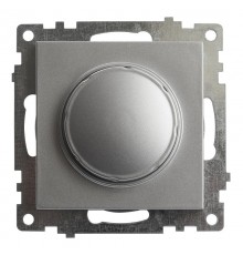 Выключатель диммирующий TRIAC (механизм) 250В, 500W, серия Катрин, GLS10-7106-03 , серебро  39587  STEKKER