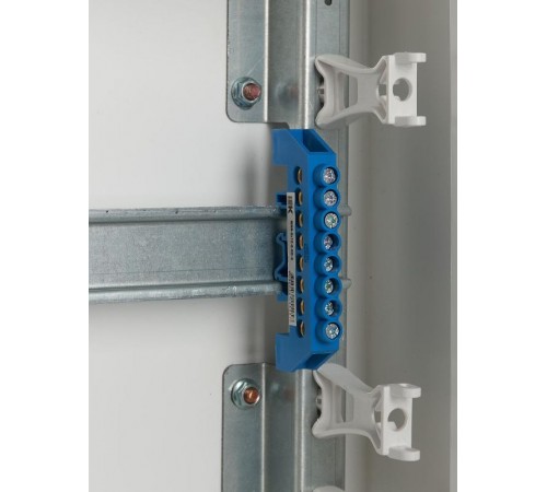 Шина N ноль в комбинированном DIN-изоляторе Стойка ШНИ-8х12-8-КС-С  YNN10-812-8DP-K07  IEK