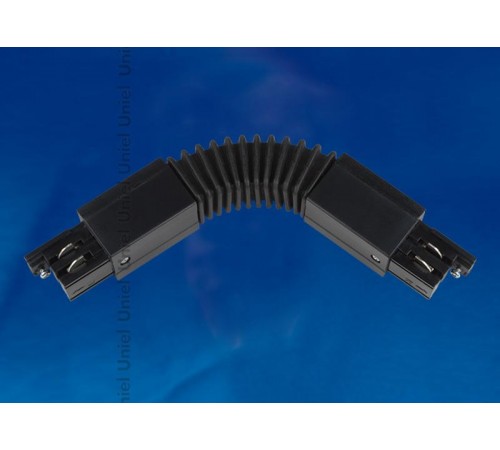 Соединитель для шинопровода осветительного гибкий трехфазный, черный. UBX-A24 BLACK 1 POLYBAG  09772  Uniel