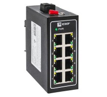 Промышленный неуправляемый коммутатор EKF TSX-100 8 портов 10/100 Мбит/с  TSX-100-UN-8  EKF
