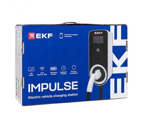 Устройство зарядное для электромобилей переменного тока 7 кВт с GB/T коннектором Impulse Impulse-AC-7-GBT EKF