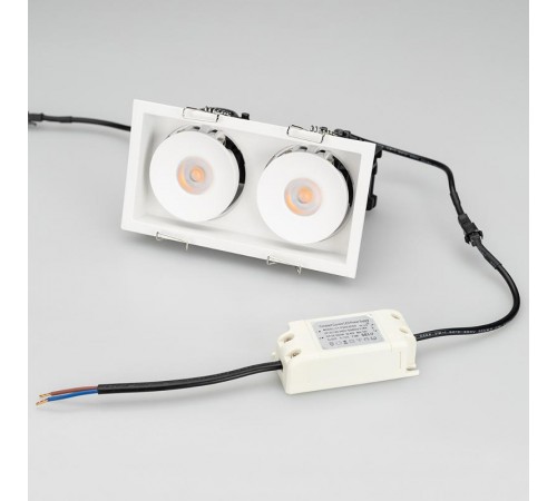 Светильник CL-SIMPLE-S148x80-2x9W Day4000 (WH, 45 deg)  028150  Arlight