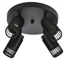 Светильник 4209 накл. потолочн. 4хGU10 черный  LT-UPB0-4209-GU10-4-K02  IEK