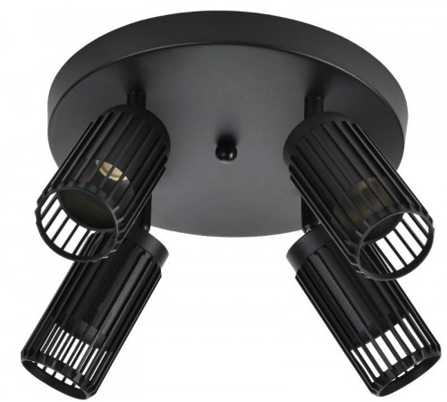 Светильник 4209 накл. потолочн. 4хGU10 черный  LT-UPB0-4209-GU10-4-K02  IEK
