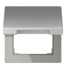 Крышка откидная для штепсельных розеток с платой 5050 мм; алюминий  AL2990KL  Jung