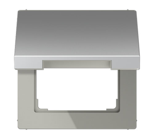 Крышка откидная для штепсельных розеток с платой 5050 мм; алюминий  AL2990KL  Jung