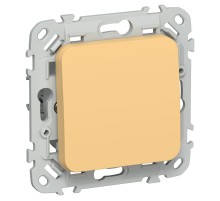 FLITE Выключатель 1-клавишный кнопочный 10А ВС11-2-0-ФлЗ золотарник  FI-V14-0-10-1-K90  IEK