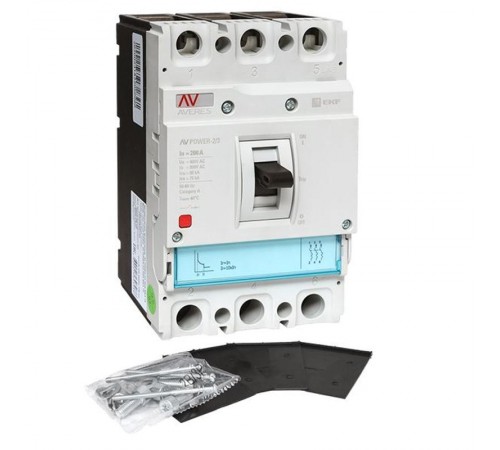Выключатель автоматический AV POWER-2/3 200А 80kA TR AVERES  mccb-23-200H-TR-av  EKF