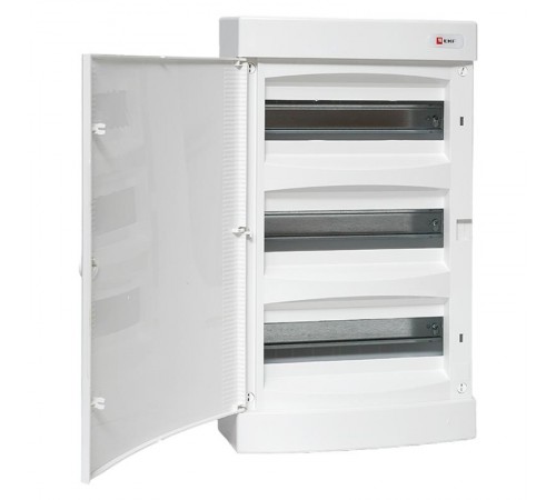 Щит распределительный навесной "Unix" белая дверь 3х12 модулей IP41 EKF PROxima  ux-3x12-nw  EKF