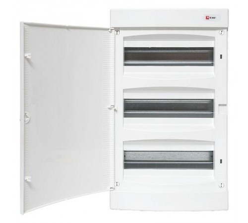 Щит распределительный навесной "Unix" белая дверь 3х12 модулей IP41 EKF PROxima  ux-3x12-nw  EKF