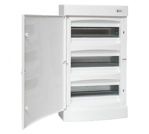 Щит распределительный навесной "Unix" белая дверь 3х12 модулей IP41 EKF PROxima  ux-3x12-nw  EKF