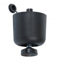 Опора пластик, регулир, D50х44 мм, черная - пакет   129980  Tech-KREP