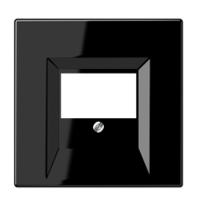 Крышка для ТАЕ и USB розеток, фиксация винтом; термопласт; черный; LS990  LS969TSW  Jung