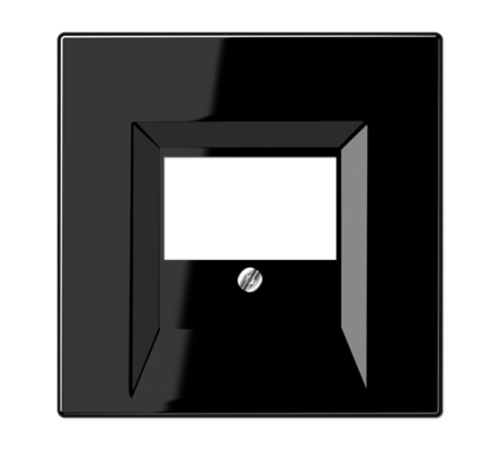 Крышка для ТАЕ и USB розеток, фиксация винтом; термопласт; черный; LS990  LS969TSW  Jung