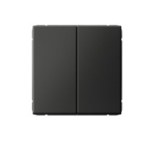 ArtGallery Базальт Выключатель 2-клавишный КНОПОЧНЫЙ, 10АХ, механизм, быстрозажим. клем.  GAL001417S  SE