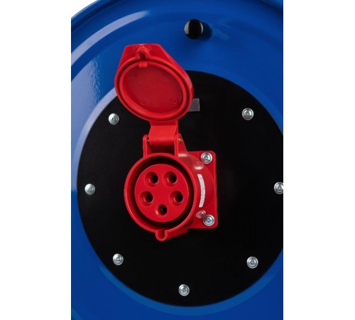 Удлинитель силовой IND380-RM-1e-5x2,5-50m-IP44 на 380В на катушке 1 розетка CEE 5P 50м КГ 5х2,5 32A IP44  Б0057304  ЭРА